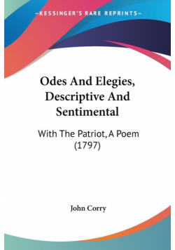 Odes And Elegies, Descriptive And Sentimental
