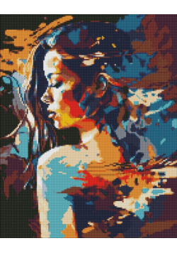 Diamentowa mozaika - Tajemnicza dziewczyna 40x50cm