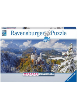Puzzle panorama Zamek Neuschwanstein 2000