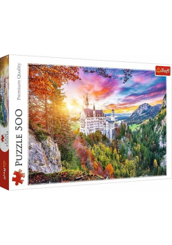 Trefl puzzle 500 Widok na zamek Neuschwanstein