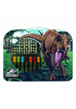 Zestaw artystyczny w walizce Jurassic world