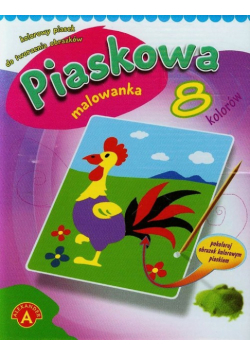 Piaskowa malowanka mini kogut