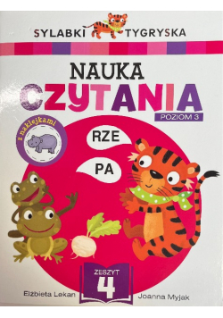 Sylabki Tygryska Nauka czytania Zeszyt 4 Poziom 3