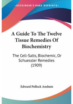 A Guide To The Twelve Tissue Remedies Of Biochemistry