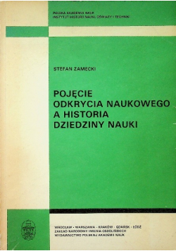 Pojęcie odkrycia naukowego a historia dziedziny nauki