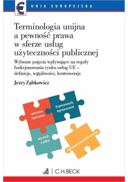 Terminologia unijna a pewność prawa w sferze usług