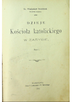 Dzieje Kościoła katolickiego w zarysie  1902 r.