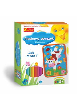 Zrób to sam Piaskowy obrazek Krówka