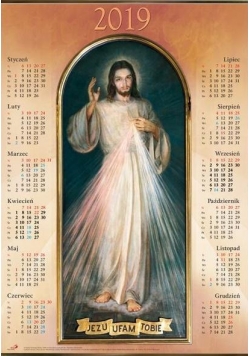 Kalendarz 2019 plakatowy średni "Jezus Miłosierny"