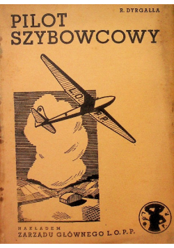 Pilot szybowcowy 1937 r.
