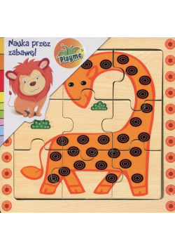 Puzzle drewniane układanka Żyrafa 9 elementów