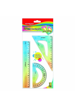 Zestaw geometryczny pastel 20cm 3szt
