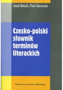 Czesko polski słownik terminów literackich