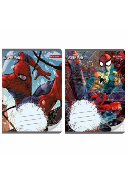 Zeszyt A5 w kratkę 32 kartki Spiderman 10 sztuk
