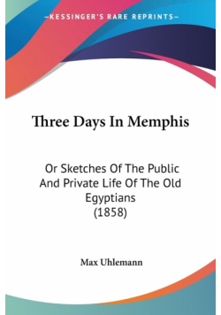 Three Days In Memphis