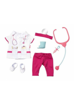 Ubranko dla lalki Baby born Deluxe Doctor set Fartuch lekarski