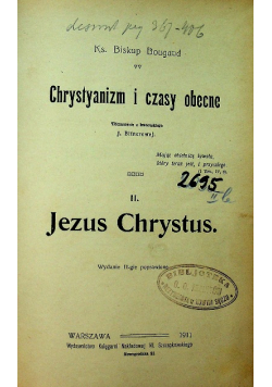 Chrystyanizm i czasy obecne 1911 r.