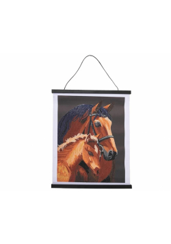 Plakat 35x45cm z mozaiką diamentową Konie