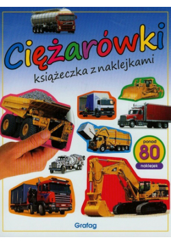 Ciężarówki książeczka z naklejkami