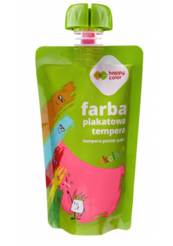 Farba tempera 100ml różowa HAPPY COLOR