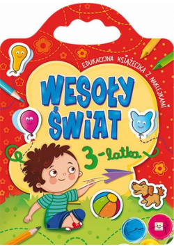 Wesoły świat 3-latka Edukacyjna książeczka z naklejkami
