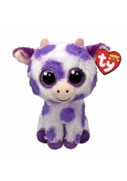 Beanie Boos Ethel - krowa z fiolet. plamami 15cm