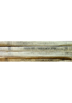 Zeszyty historyczne Nr 79 do 82