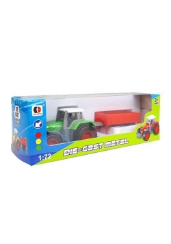 Traktor z przyczepą