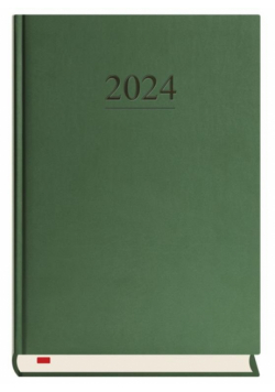 Terminarz 2025 A5 dzienny Menadżera zielony