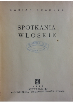 Spotkania włoskie, 1949 r.