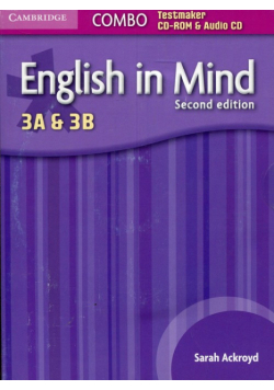 English in Mind Levels 3A and 3B Combo Testmaker CD-ROM and Audio CD