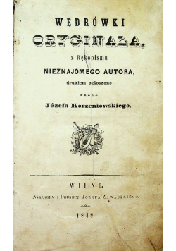 Wędrówki Oryginała 1848 r.