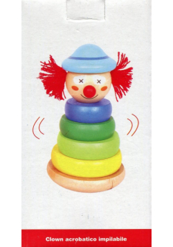 Piramida drewniana Clown
