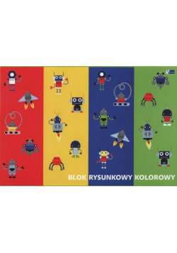 Blok rysunkowy A4 z kolorowymi kartkami 20 kartek 10 sztuk mix