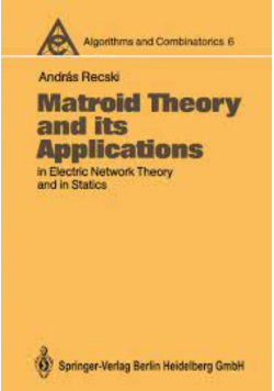 Matroid Theory and Its Applications