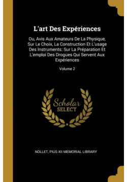 L'art Des Expériences