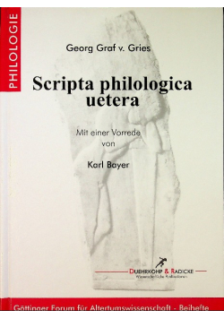 Scripta philologica uetera