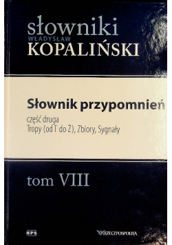Słowniki Kopaliński Tom VIII