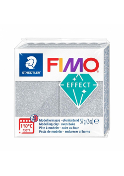 Masa termoutwardzalna Fimo 57g srebrny błyszczący
