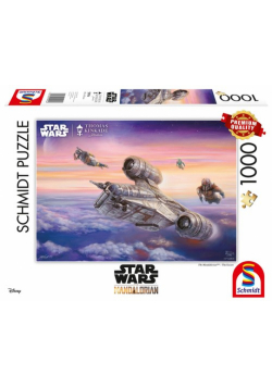 Puzzle 1000 Thomas Kinkade Eskorta Star Wars - The Mandalorian