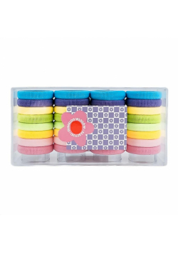 Gumki do włosów pastelowe 32szt
