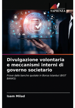 Divulgazione volontaria e meccanismi interni di governo societario