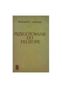 Przygotowanie do  filozofii