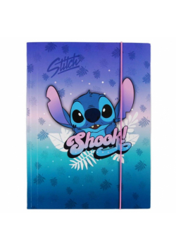 Teczka tekturowa A4 z gumką DISNEY CORE Stitch wzór 2
