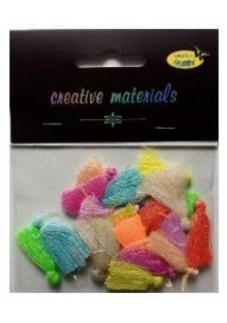 Frędzle pastelowe 3cm 20szt