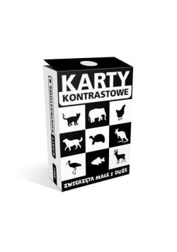 Karty kontrastowe. Zwierzęta małe i duże