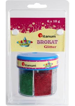 Brokat 60g 6 kolorów 10g