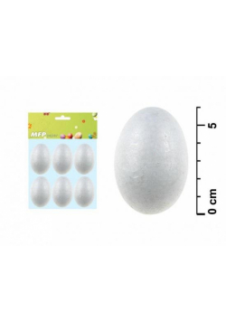 Jajko gładkie 6cm 6 szt