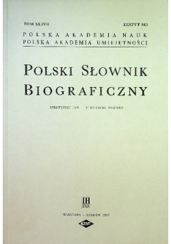 Polski słownik biograficzny Tom XLIV Zeszyt 183