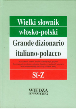 Wielki słownik włosko-polski tom 4 Sf-Z